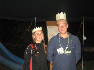 König der Jungen Simon Dirks mit seiner Königin Emma Lehmkuhl